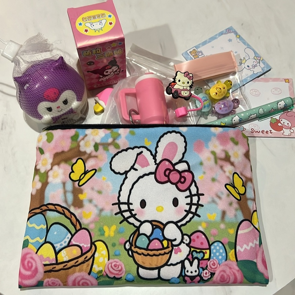 Hello Kitty Easter Stuffed Bag (Perfect Basket Stuffers!)